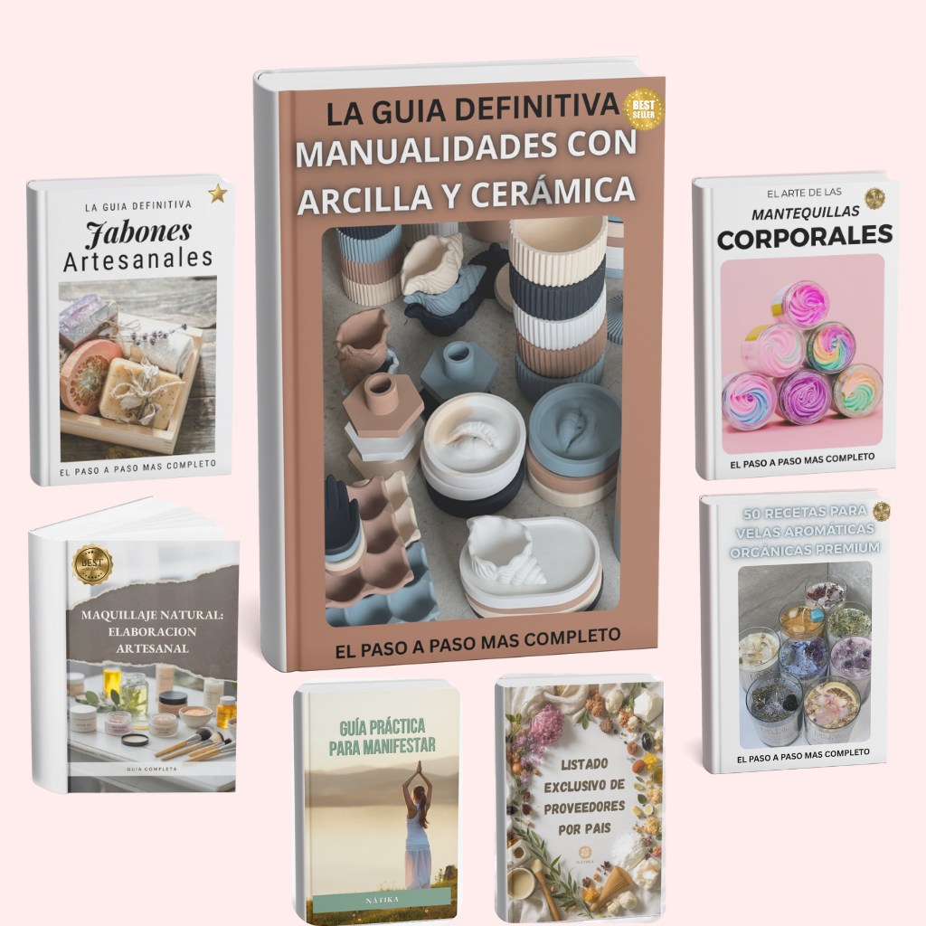 MANUALIDADES CON ARCILLA Y CERÁMICA: Crea, Emprende y gana desde la primer semana +6 REGALOS🎁